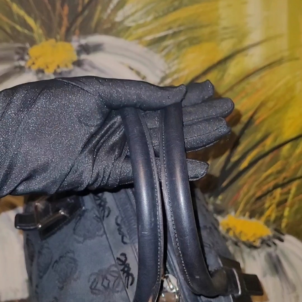 Loewe Black Patterned Satchel - Picture 16 of 16